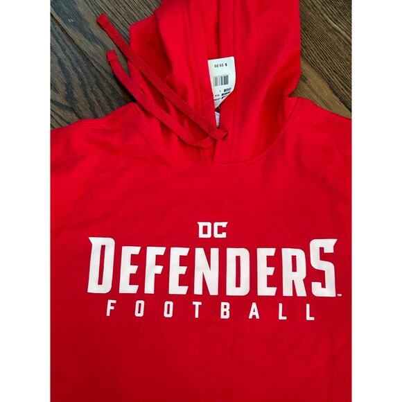 DC Defenders Hoodie Large Red Port & Company XFL Football Sports Performance NWT - Picture 6 of 10